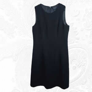 White House Black Market Sleeveless Black Sheath Dress